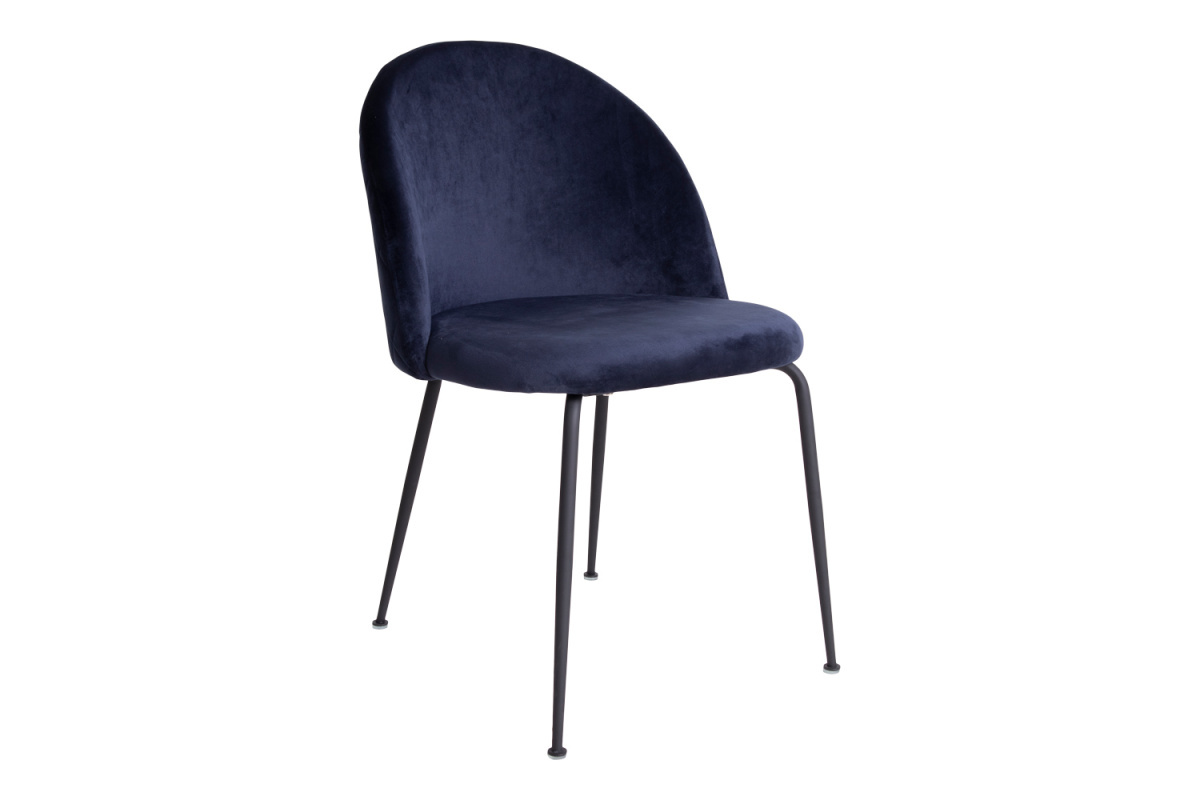 Stílusos szék Ernesto, kék / fekete