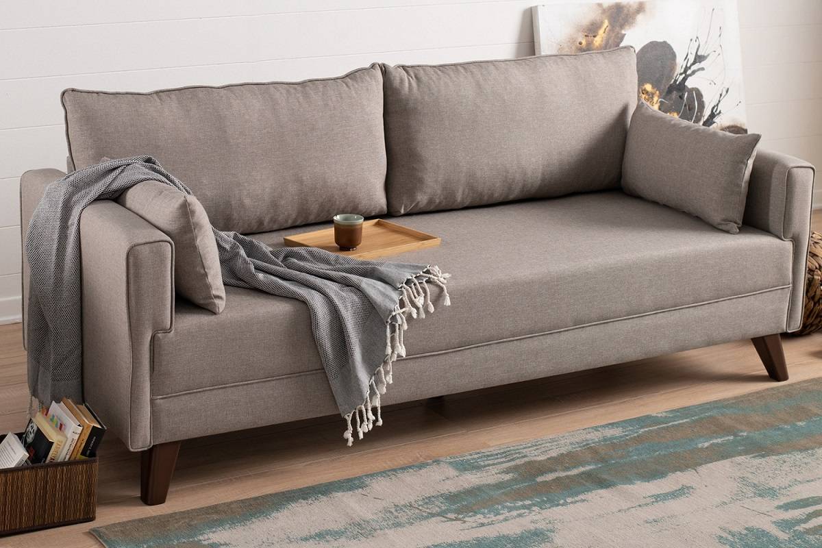 Design 3 személyes kanapé Marisela 208 cm krém