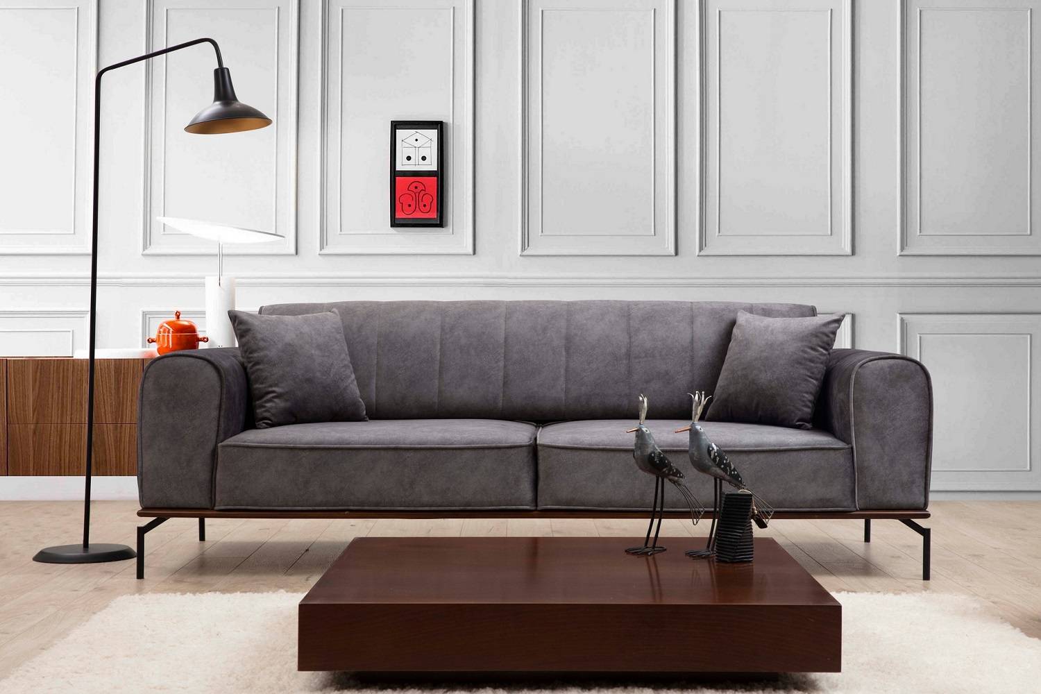 Design 3-személyes kanapé Tamarice 230 cm antracit