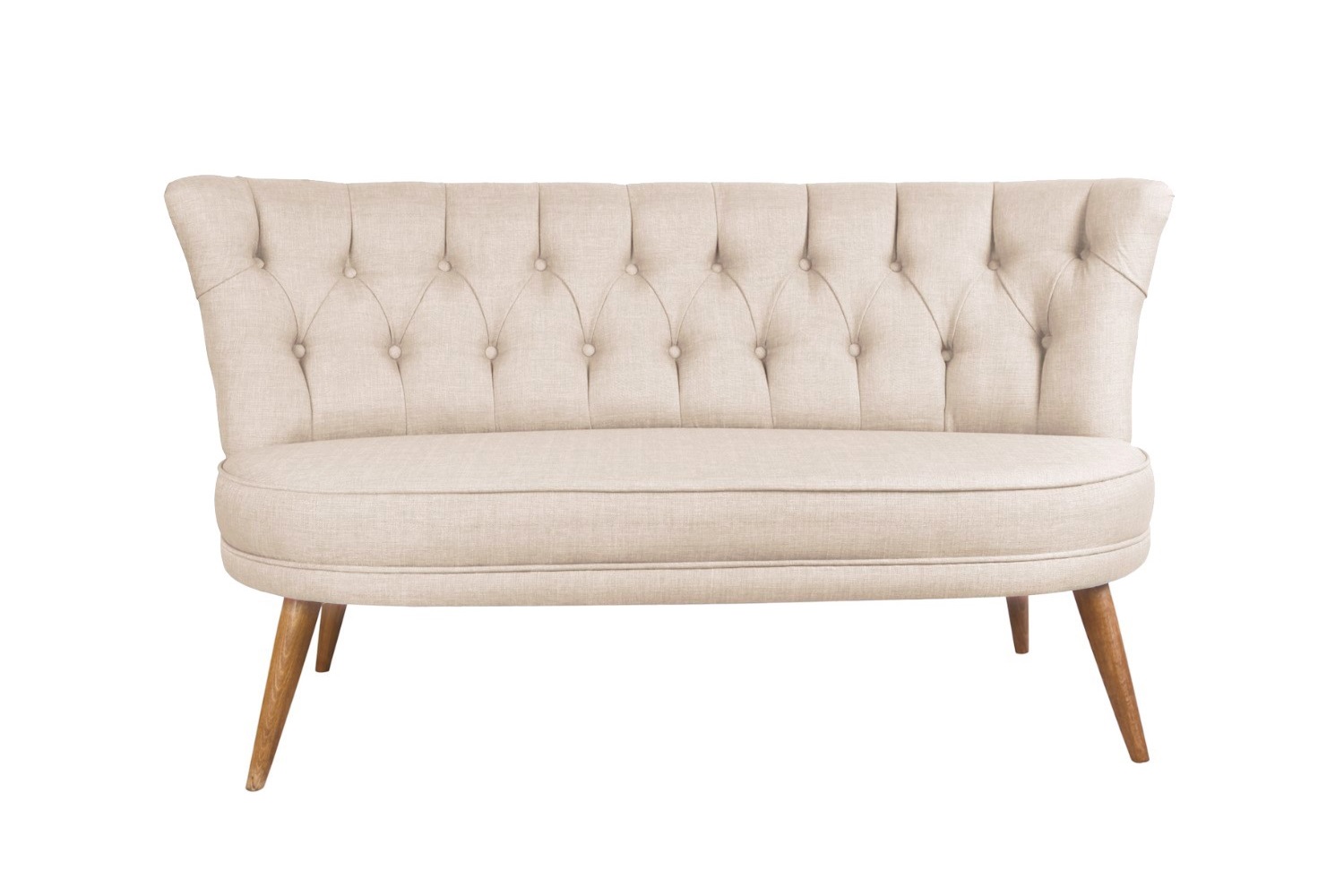 Design kanapé Taneisha 140 cm krémszínű