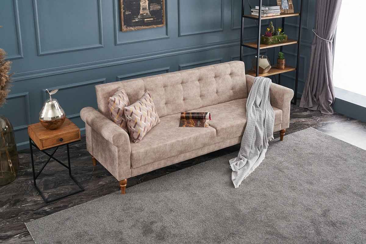 Design összecsukható kanapé Bahula 223 cm krém