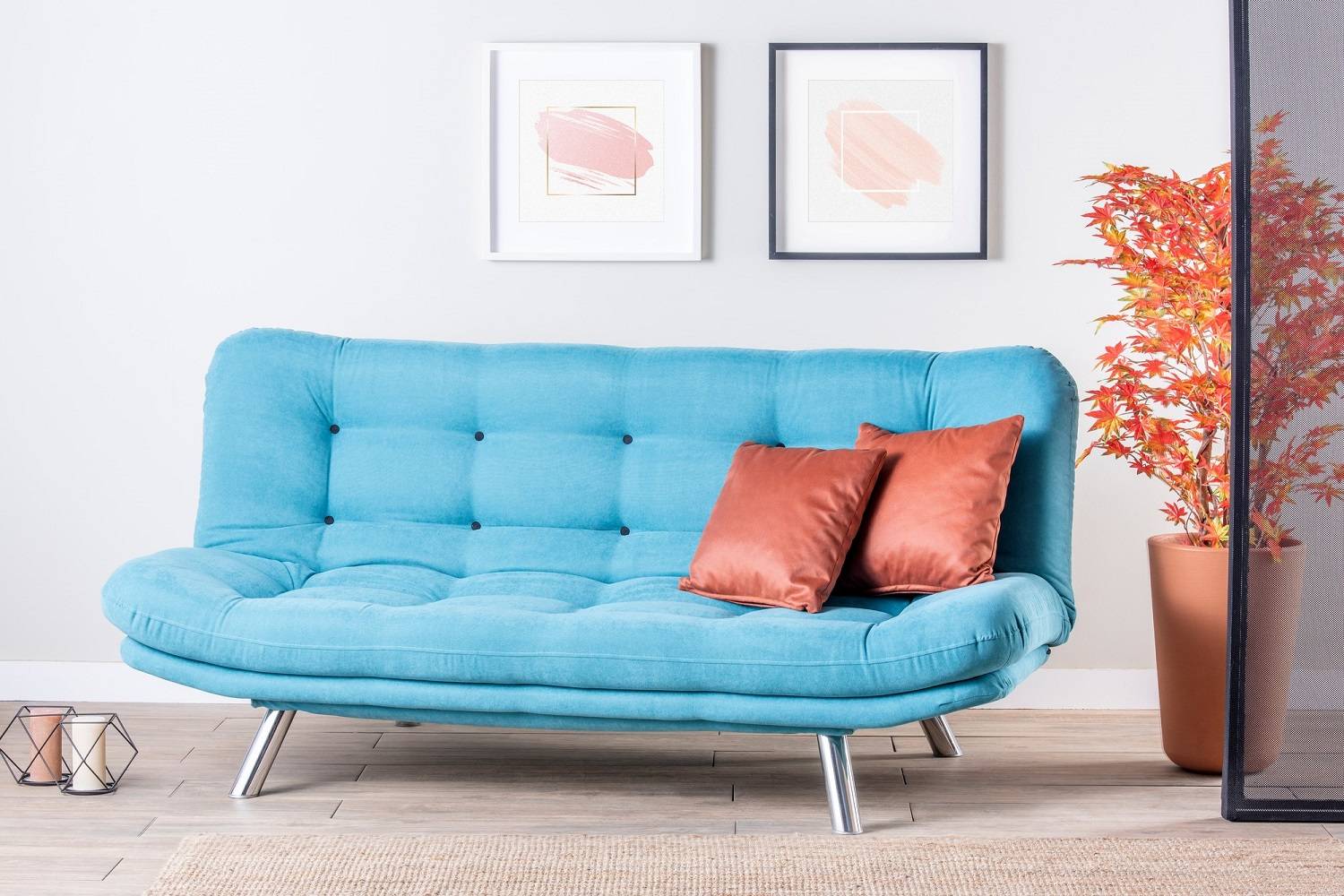 Design összecsukható kanapé Sabelle 200 cm türkiz