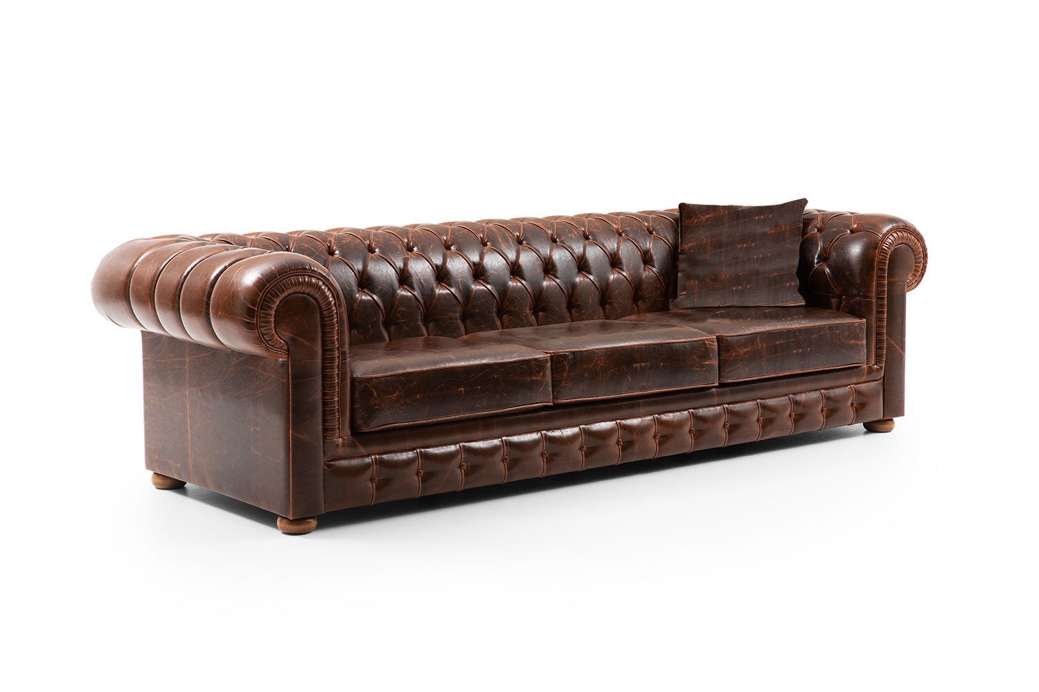 Design kanapé Chesterfield 276 cm barna