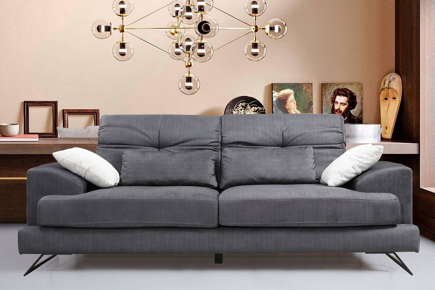 Design kanapé Heimana 185 cm antracit