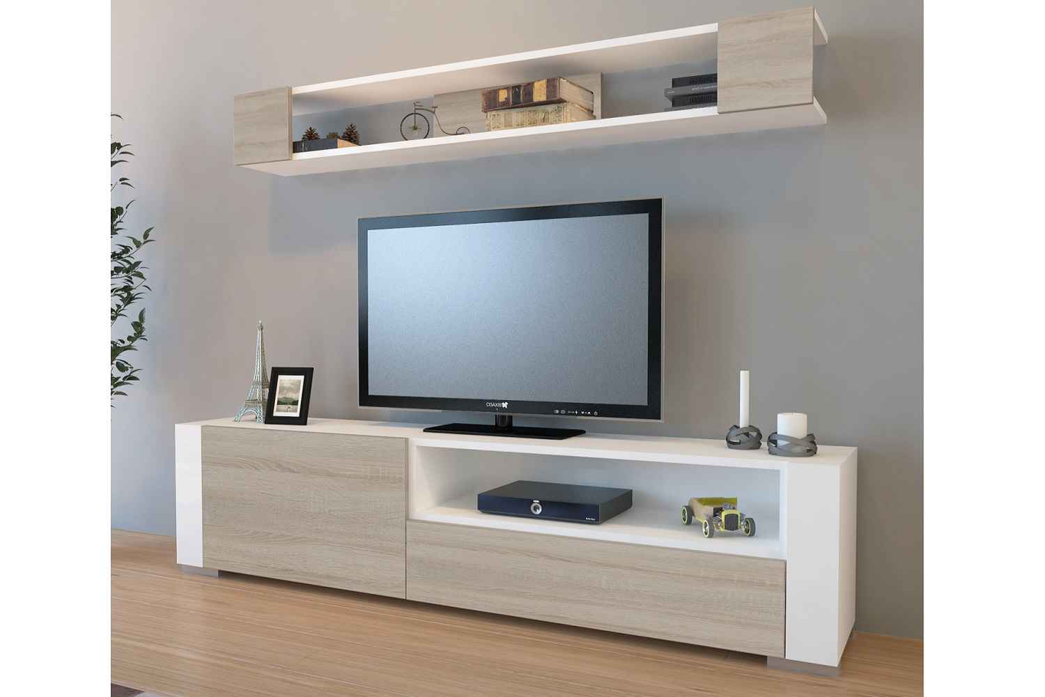 Design TV szekrény szett Xerxes fehér