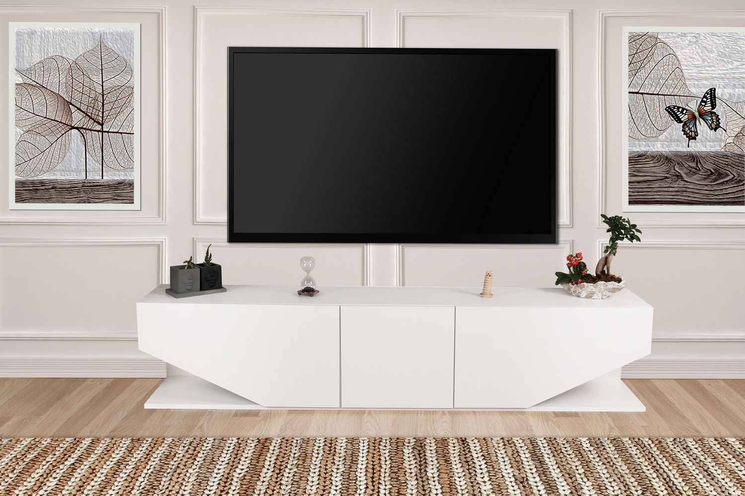 Design TV asztal Layla 180 cm fehér
