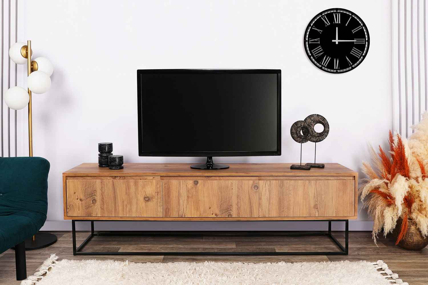Design TV asztal Olesia 180 cm dió utánzata