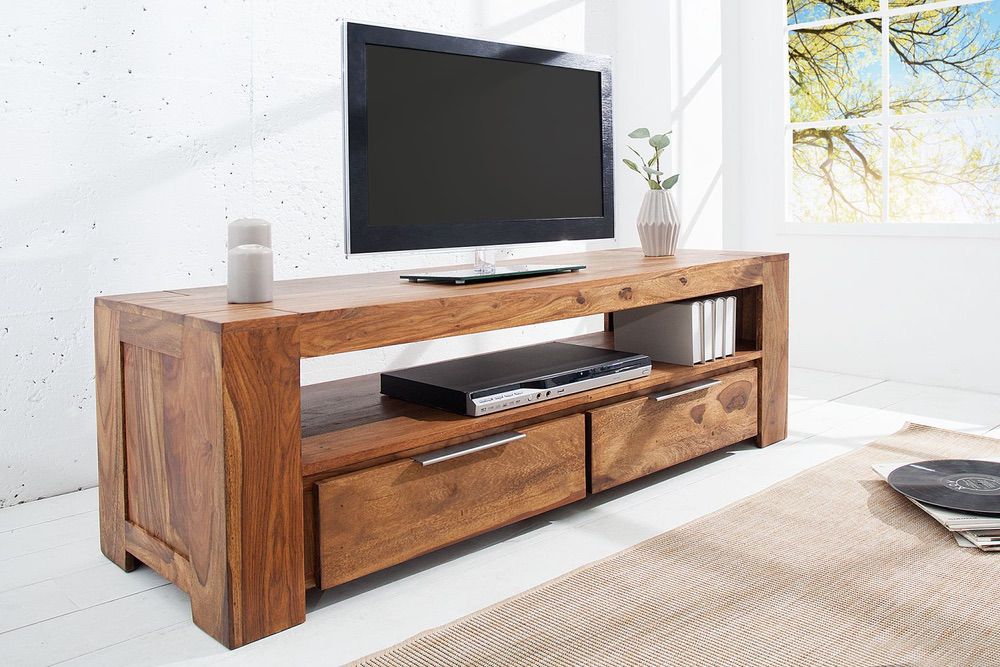 Luxus TV asztal Timber masszív fából 135 cm