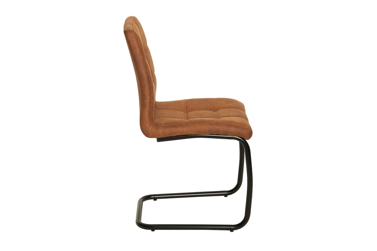 Stílusos szánkótalpas szék Moderna, világos barna 