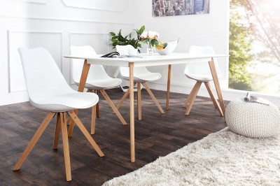 Stílusos étkezőszék Sweden NewLook fehér