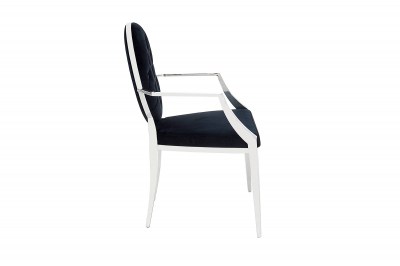 Dizajnová stolička Rococo s operadlom