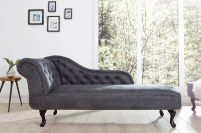 Luxus heverő Chesterfield Antik Look - szürke