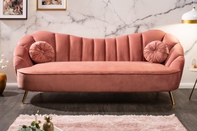 Design ülőgarnitúra Adalia 220 cm rózsaszín