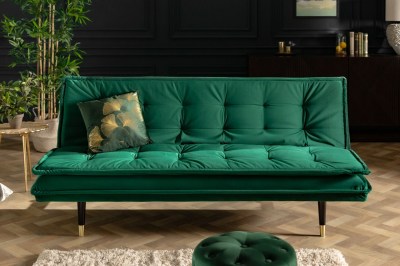 Nyitható kanapé Clark 184 cm smaragdzöld