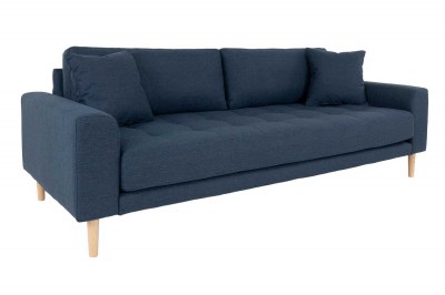 Design 3-szémelyes ülőgarnitúra Ansley 210 cm sötétkék