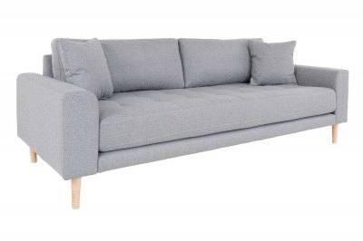 Design 3-szémelyes ülőgarnitúra Ansley 210 cm világosszürke