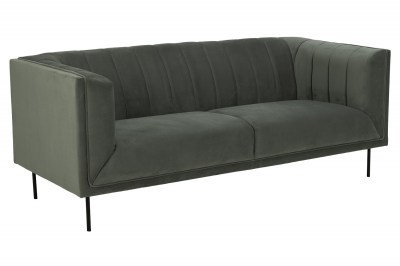 Design 3-szémelyes ülőgarnitúra Darcila 201 cm szürke-zöld