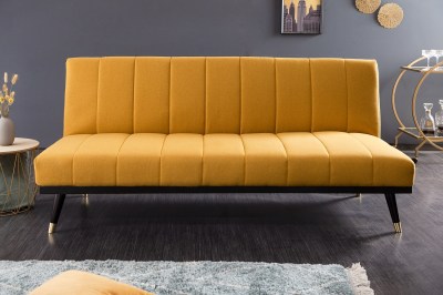 Design ágyazható ülőgarnitúra Halle 180 cm mustársárga