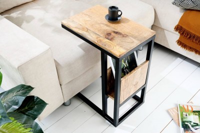 Design asztal laptophoz tárolóhellyel Maliha 45 cm mangó