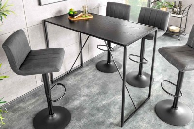 Design bárasztal Maille 120 cm fekete kőris