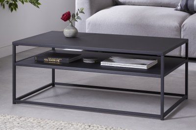Design dohányzóasztal Damaris 100 cm fekete