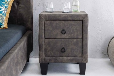 Design éjjeliszekrény Viviano vintage szürke