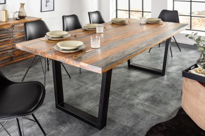 Design étkezőasztal Flame 180 cm Sheesham szürke