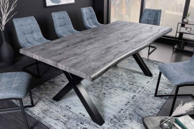 Design étkezőasztal Kaniesa 180 cm szürke - vad tölgy utánzata