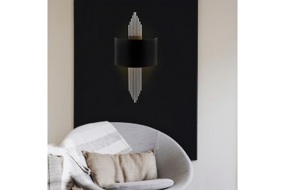 Design fali lámpa Daishiro fekete / ezüst