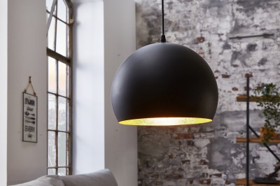 Design függőlámpa Colt 30 cm fekete-arany