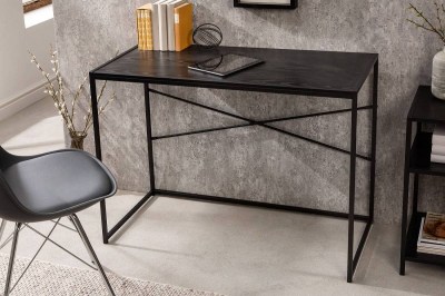 Design íróasztal Maille 100 cm fekete kőris