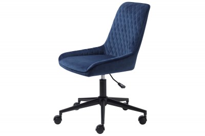 Design irodai szék Dana kék bársony