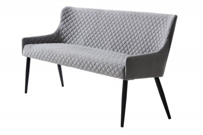 Design kanapé Hallie szürke bársony