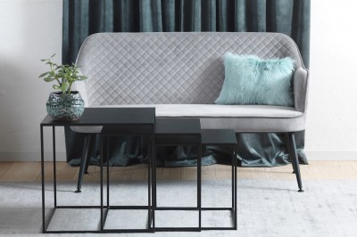 Design kanapé Hateya szürke bársony