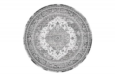 Design kerek szőnyeg Maile 200 cm fekete-fehér