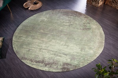 Design kerek szőnyeg Rowan 150 cm zöld-bézs