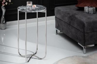Design kisasztal Tristen I 35 cm márvány szürke 