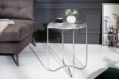Design kisasztal Tristen III 43 cm márvány szürke 
