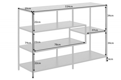 design-konyvespolc-maille-114-cm-fekete-koris-5