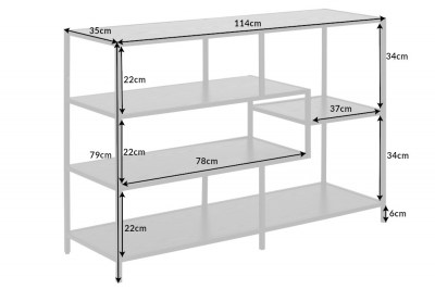 design-konyvespolc-maille-114-cm-fekete-koris-5