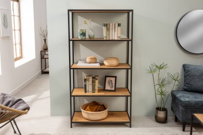 Design könyvespolc Maille 150 x 77 cm vad tölgy