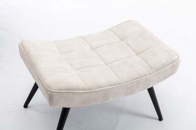 Design lábtartó Sweden krém bársony