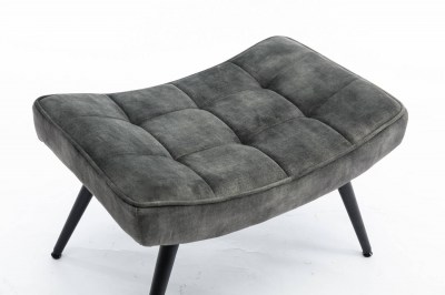 Design lábtartó Sweden sötétzöld bársony