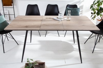 Design meghosszabítható étkezőasztal Nathalie 120-160 cm természetes szürke