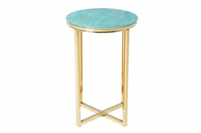 Design oldalsó asztal Factor 40 cm zöld - márvány utánzata