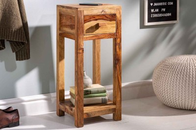 Design oldalsó asztal Timber 70 cm Sheesham