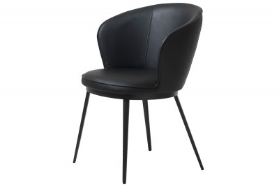Design szék Danika fekete - műbőr