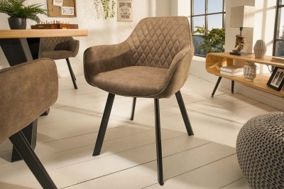 Design szék Francesca, szürke-barna taupe 