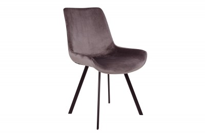 Design szék Lanakila szürke bársony