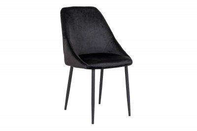 Design szék Lashanda fekete bársony